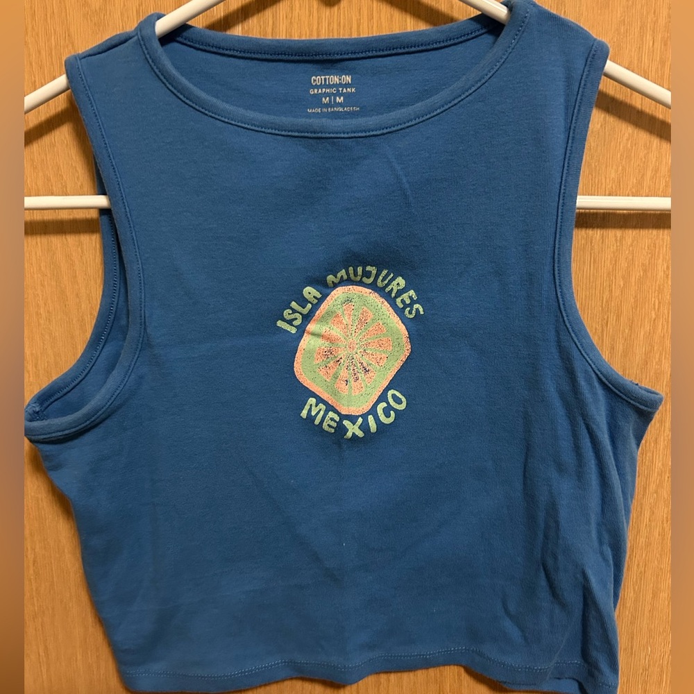 Cotton On Blue Tank Top